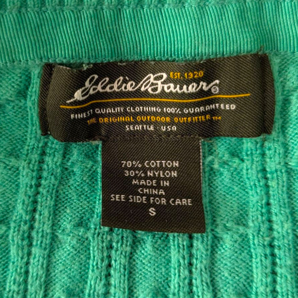 Eddie Bauer Women's Henley Scoop Neck Collar Sweater Sz S - Picture 4 of 10